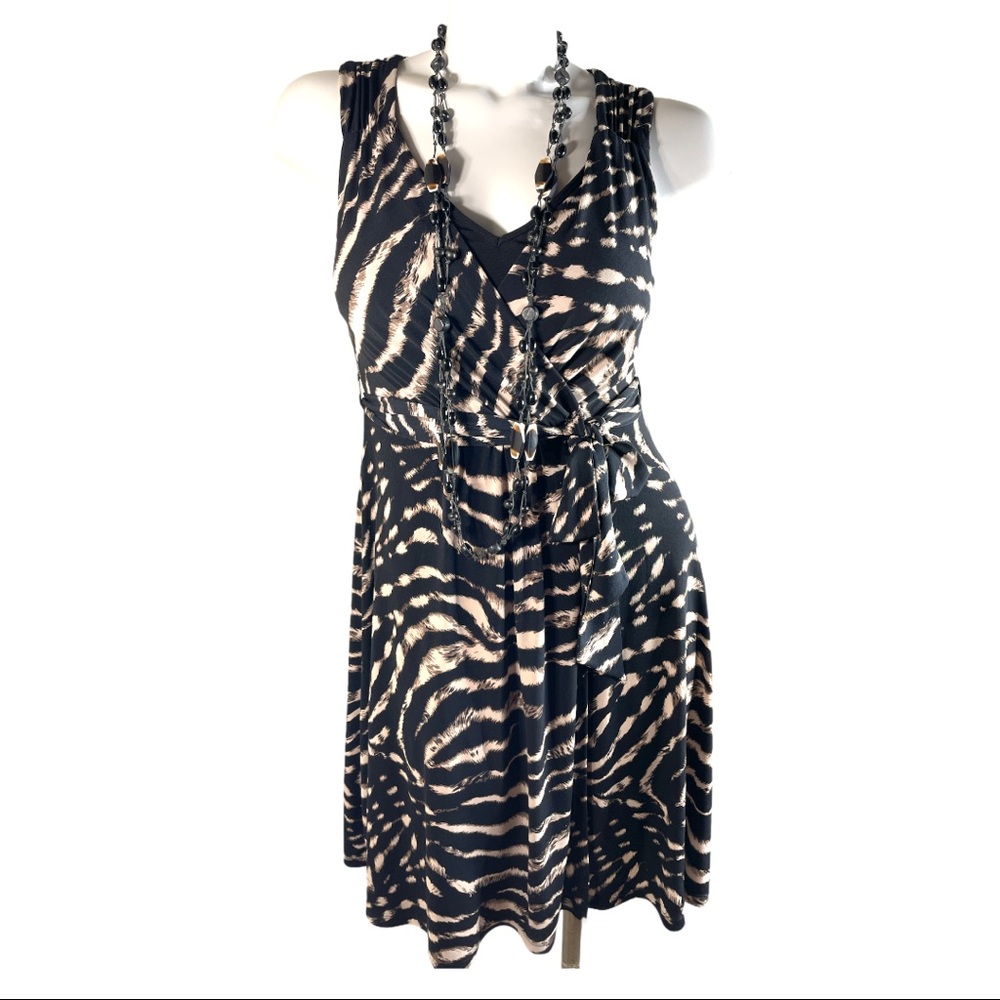 Wallis Deep V-Neck Faux Wrap Cocktail | Date Night | Party | Dress in Petite 10
